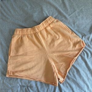 Aerie Orange Athletic Shorts Elastic Waist